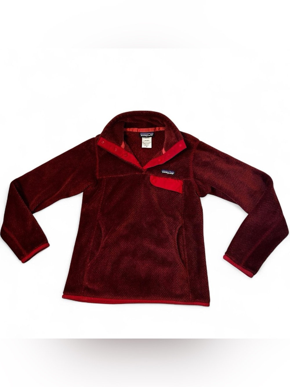 Patagonia Snap-T Pullover Red Fleece Sweater Jacket Womens XS Gorpcore Outdoors